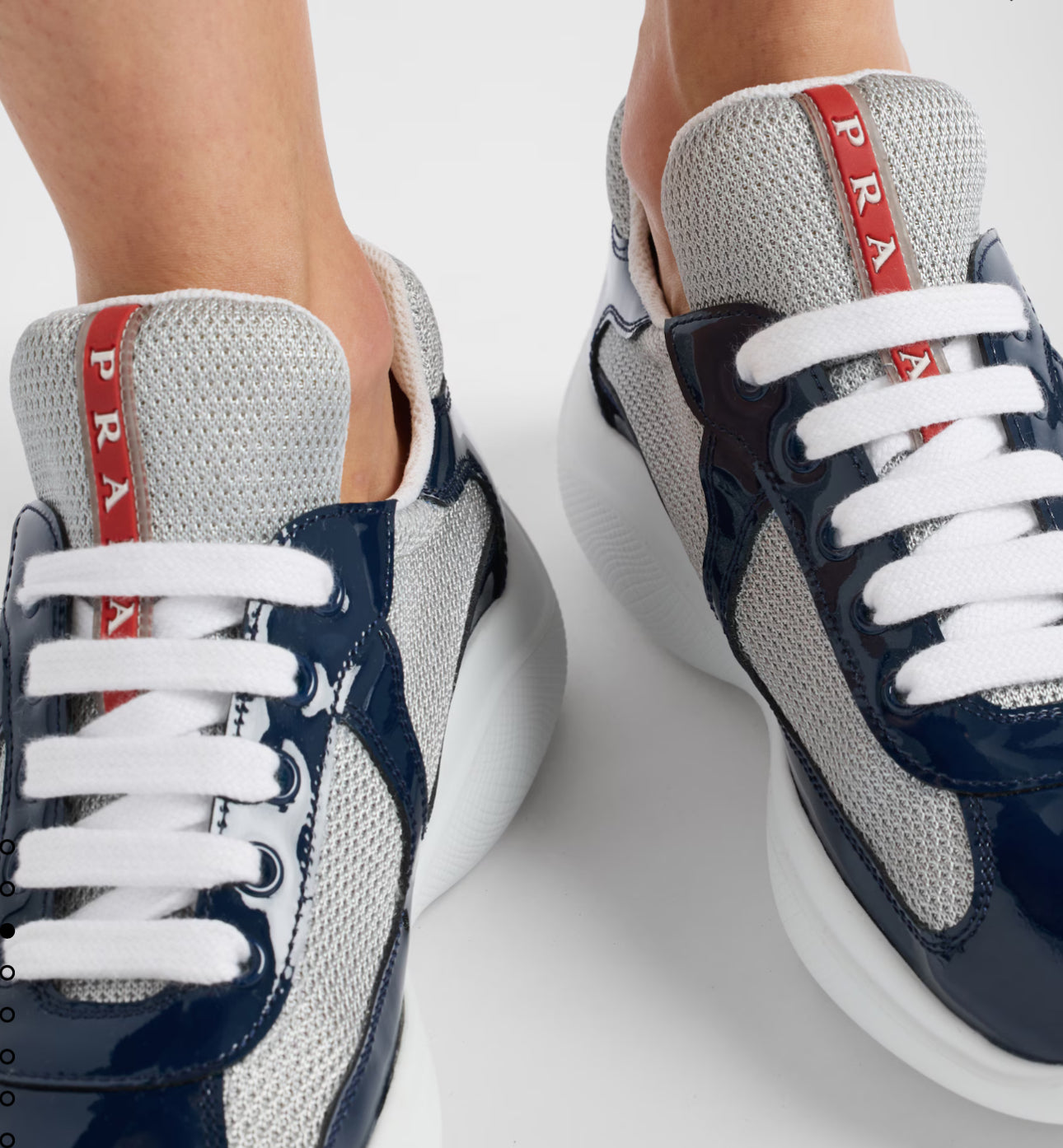 Prada America's Cup biker fabric sneakers