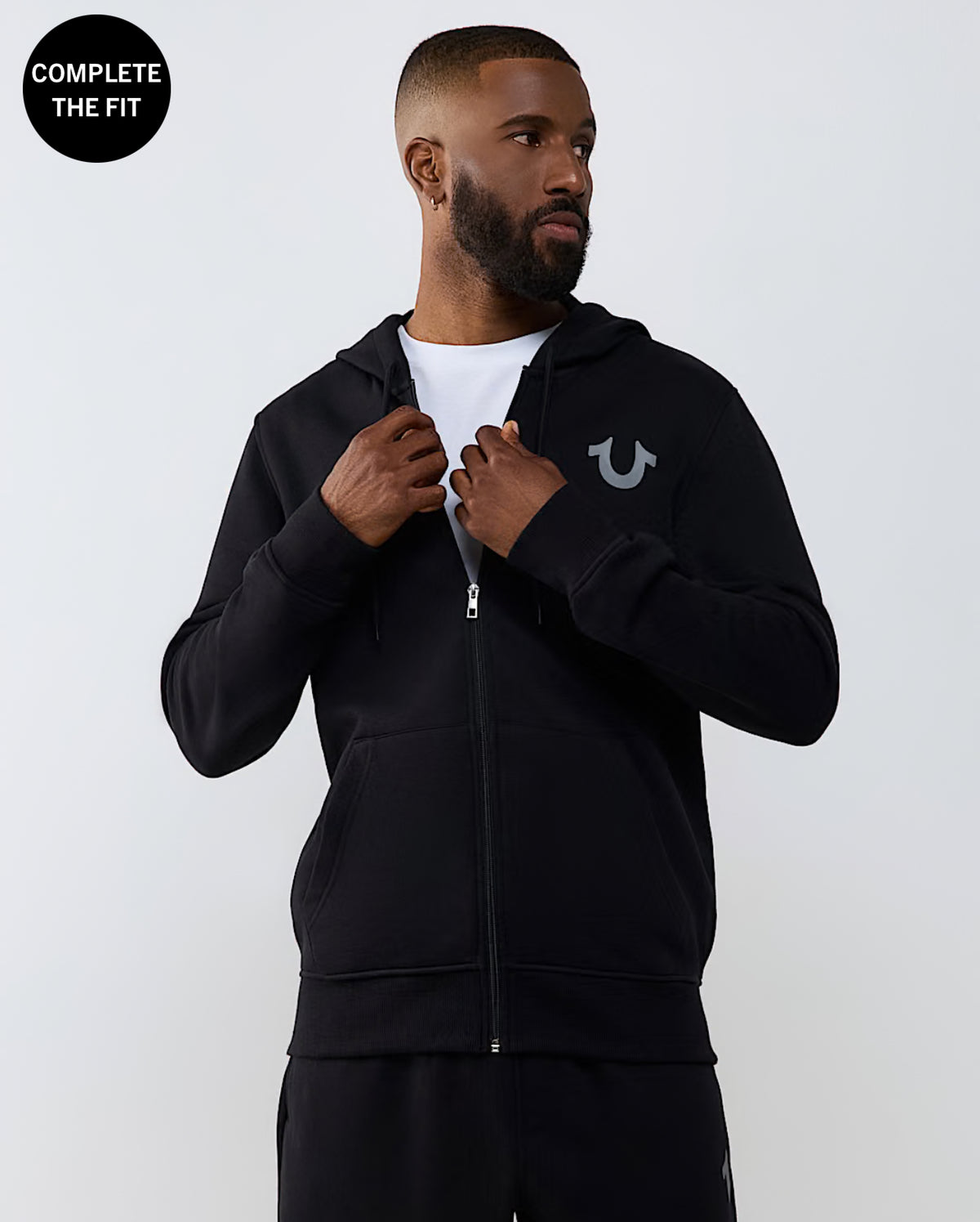 True Stitch Logo Zip Hoodie