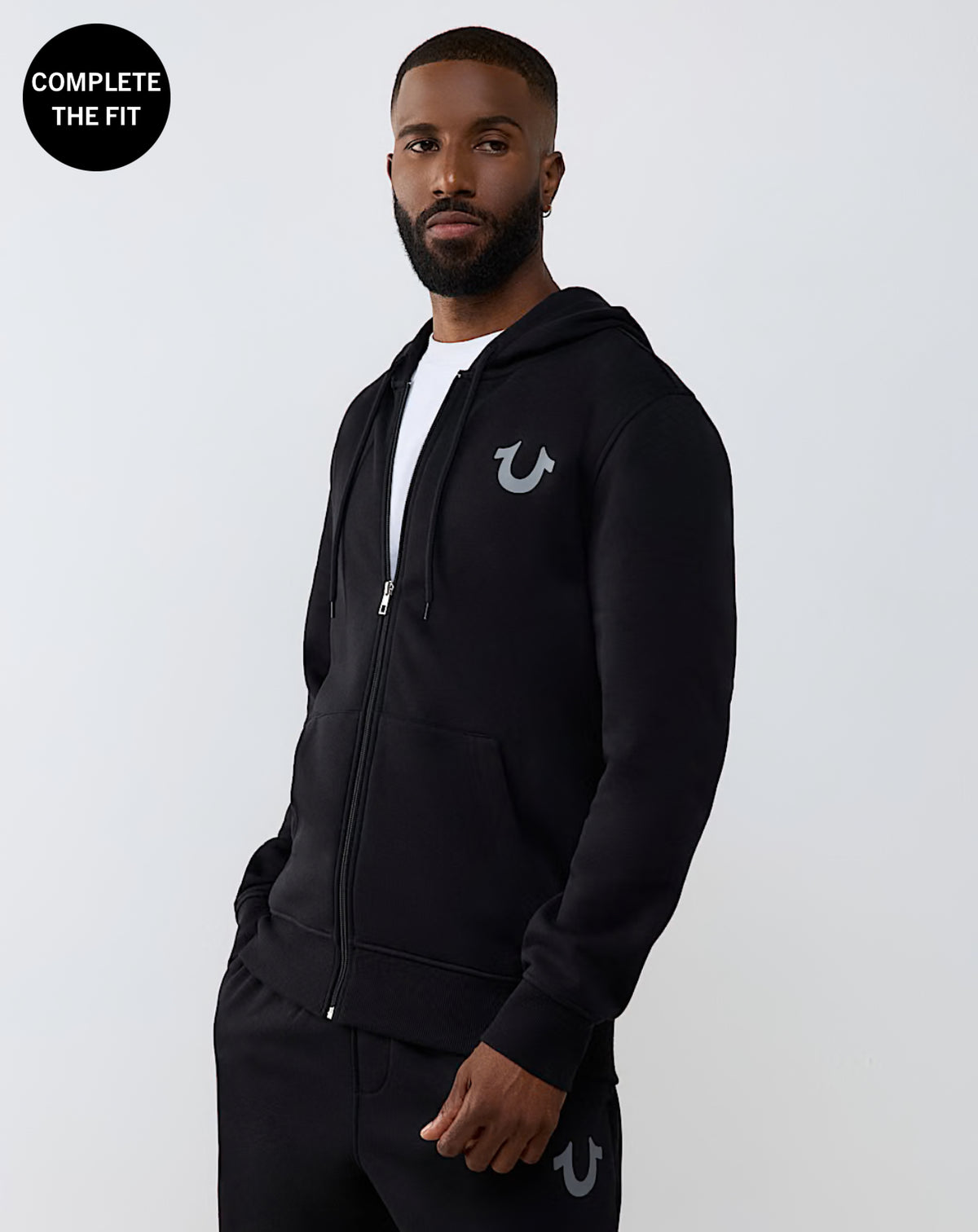 True Stitch Logo Zip Hoodie