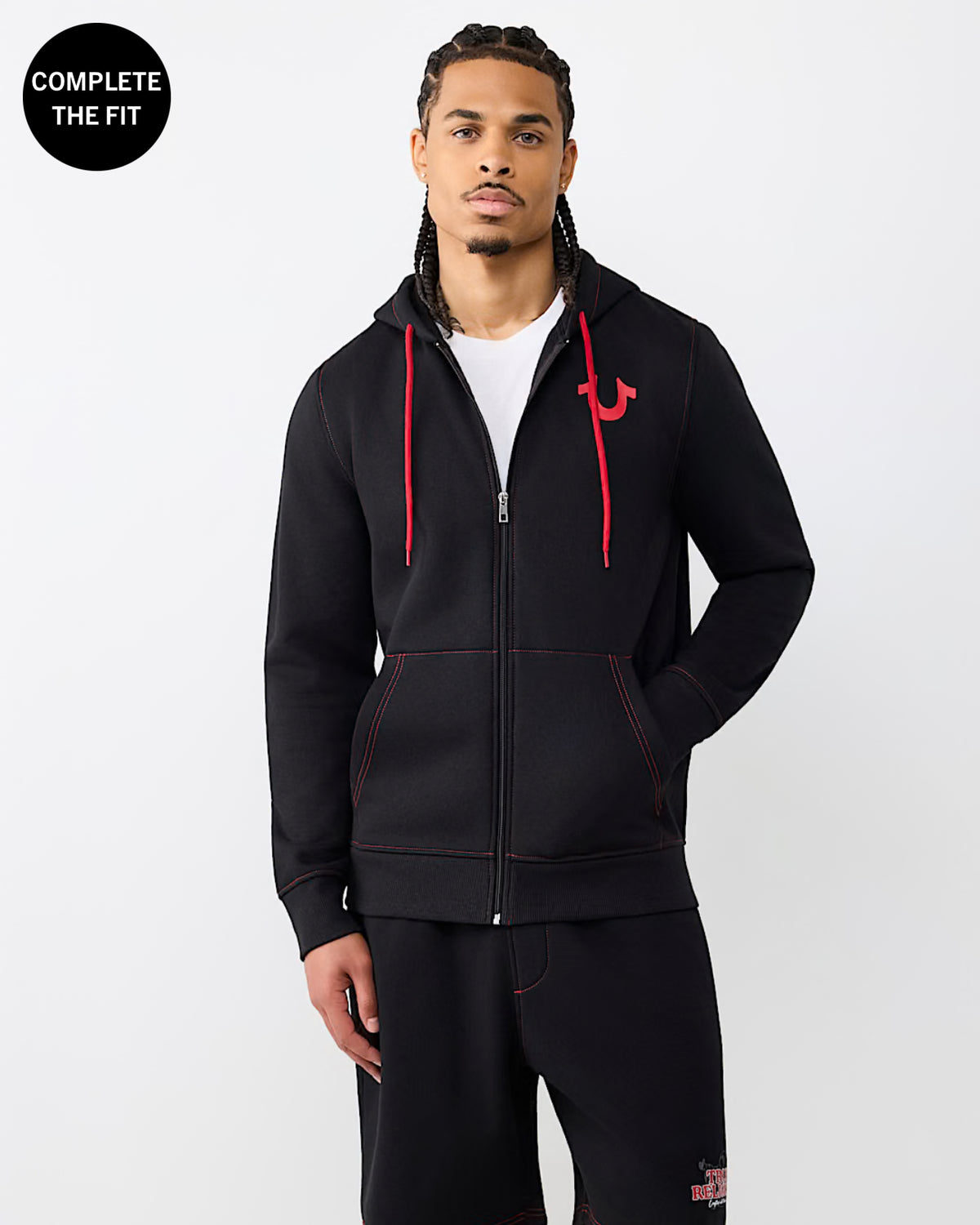 True Stitch Logo Zip Hoodie