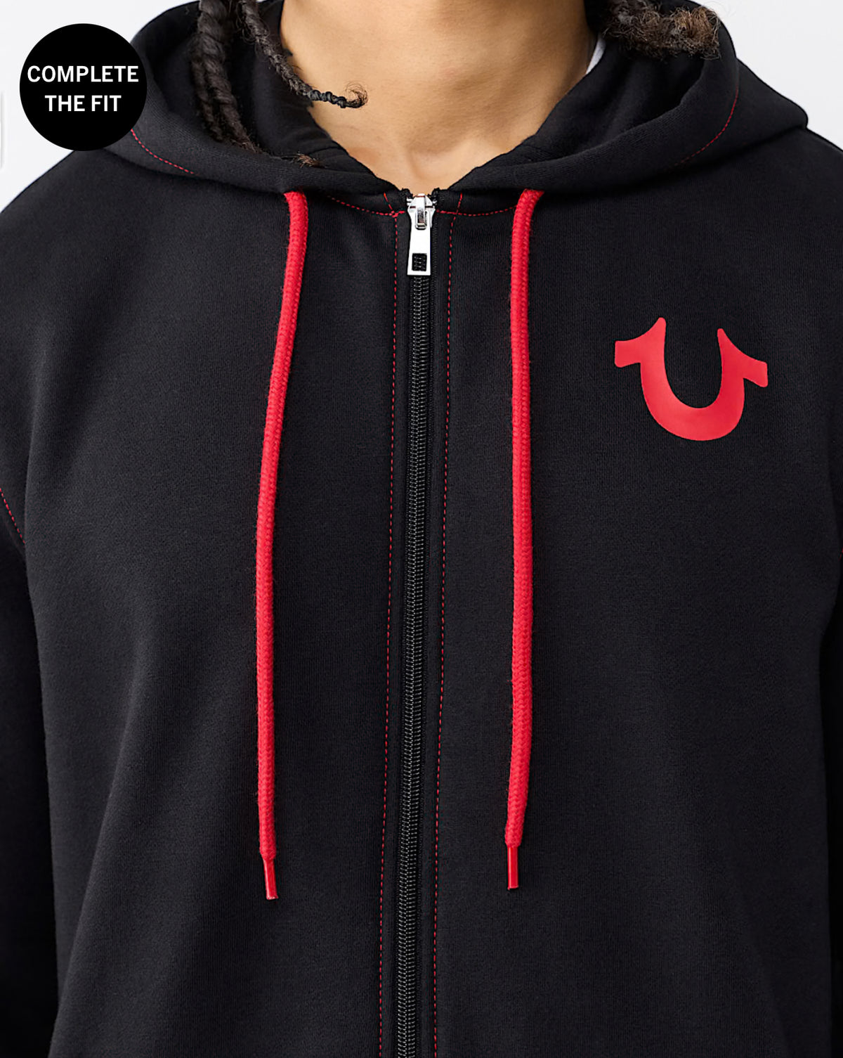 True Stitch Logo Zip Hoodie