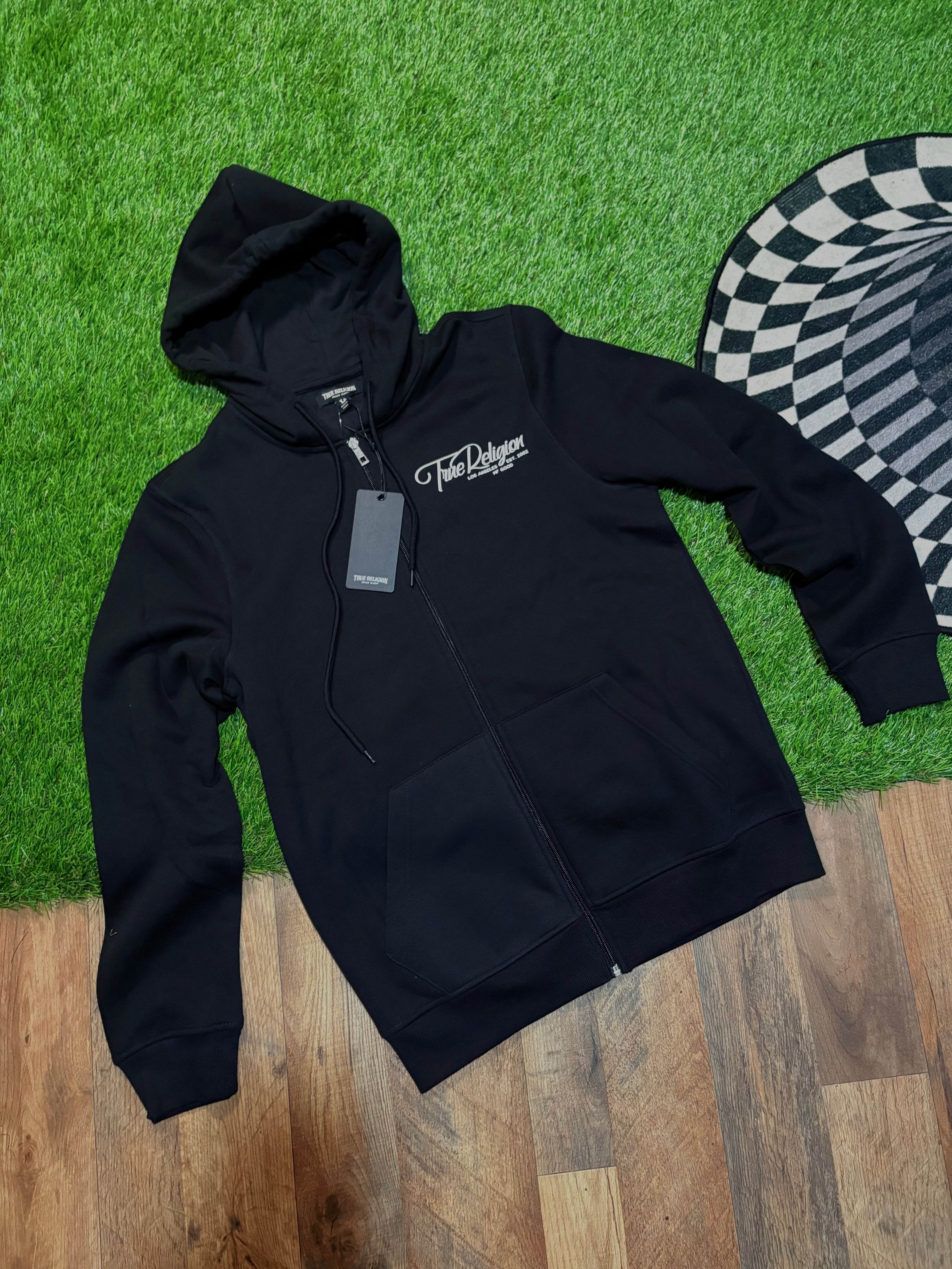True Religion Wolds Tour Logo Zip Hoodie