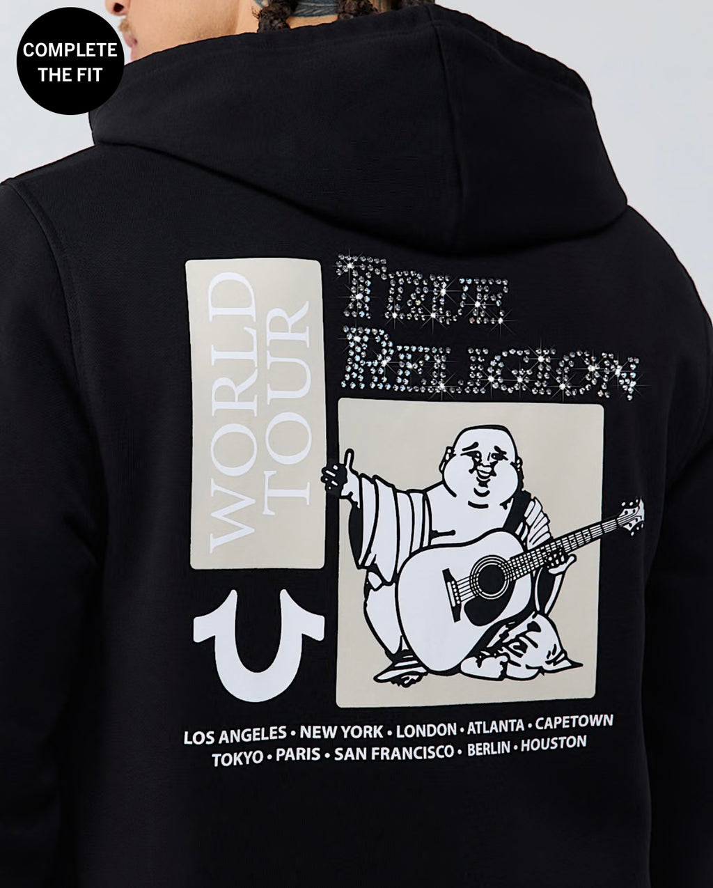 World Tour Rhinestone Zip Hoodie
