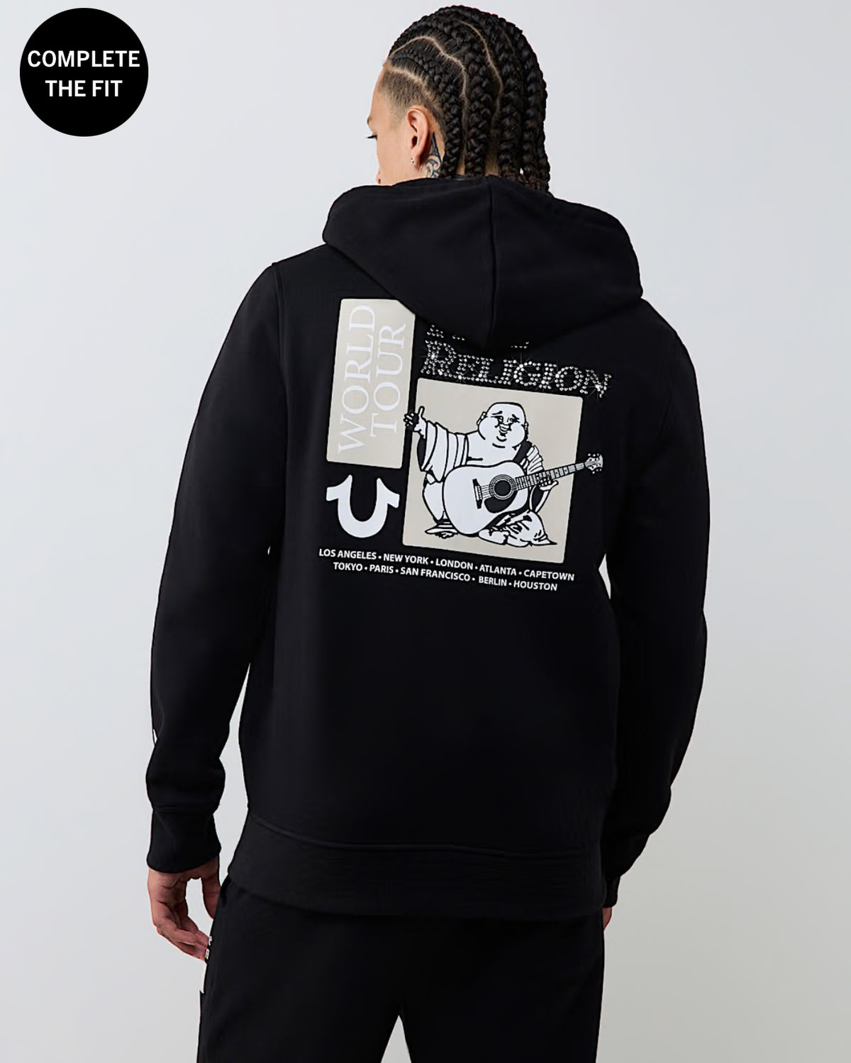 World Tour Rhinestone Zip Hoodie
