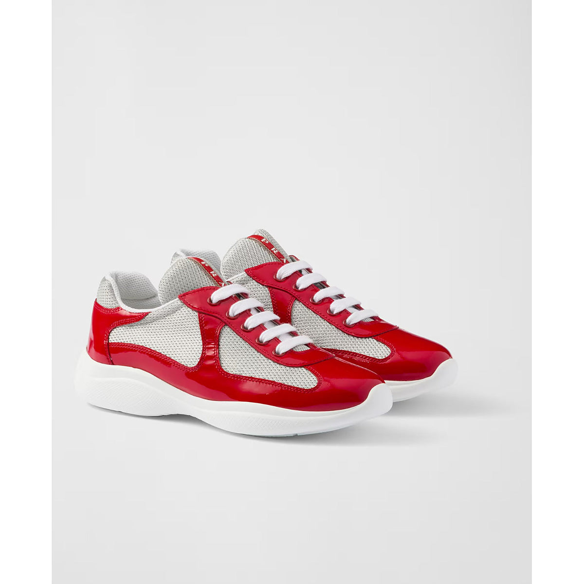 Prada America's Cup biker fabric sneakers - Red