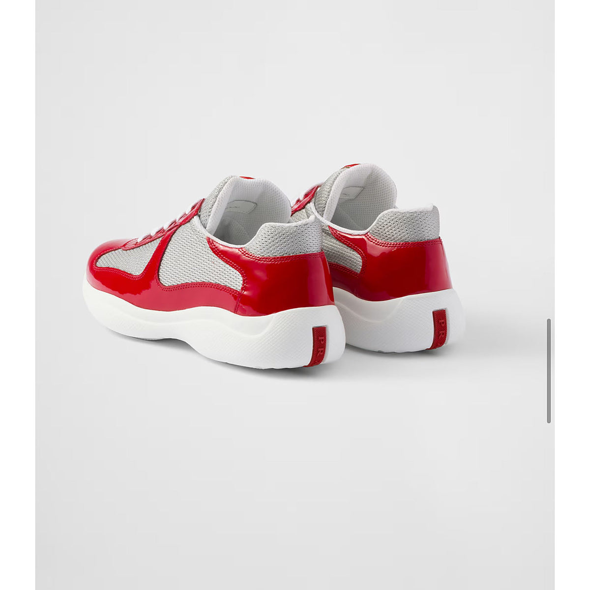 Prada America's Cup biker fabric sneakers - Red