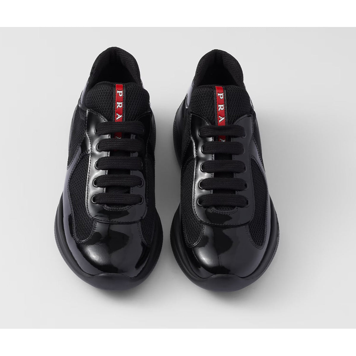 Prada America's Cup biker fabric sneakers - Black