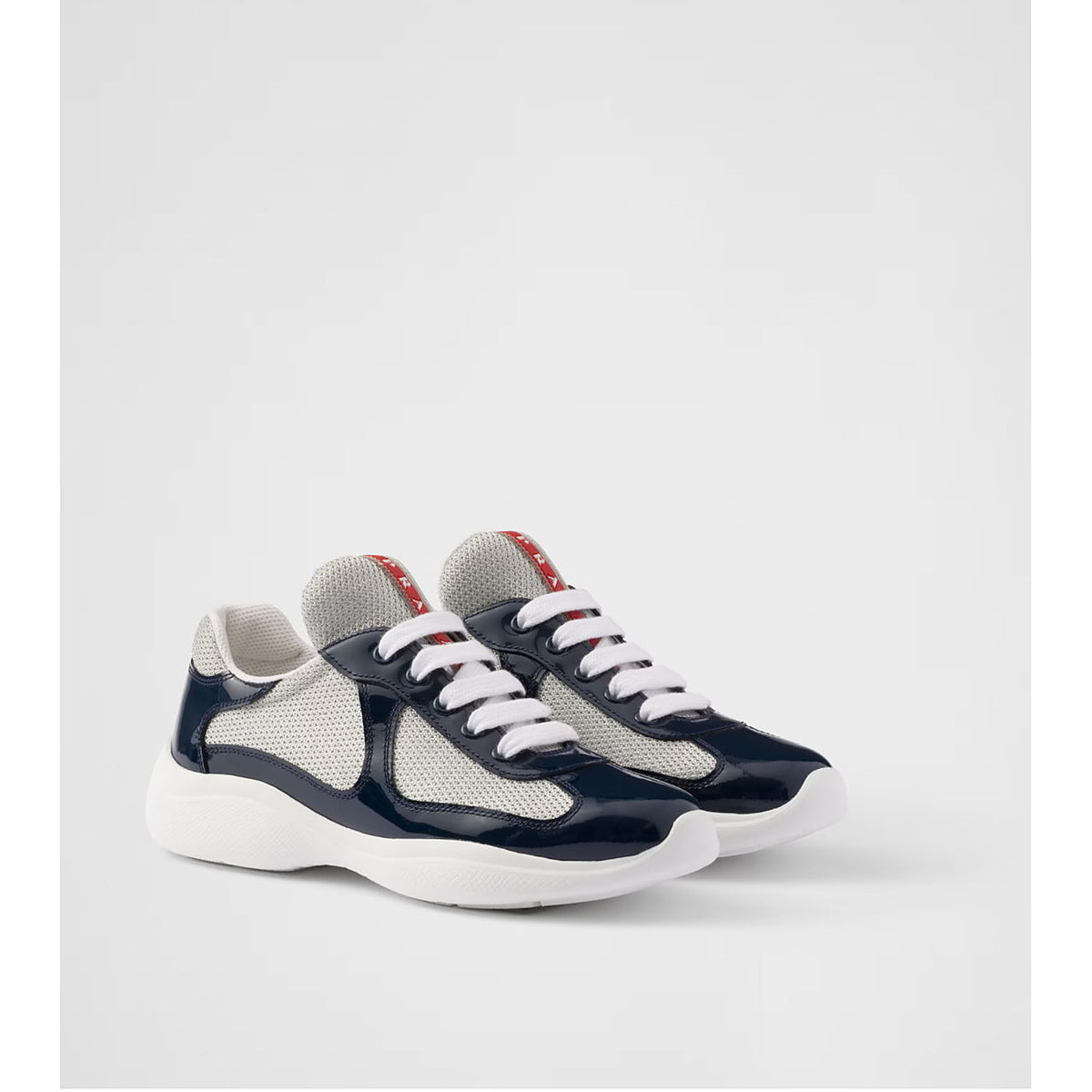 Prada America's Cup biker fabric sneakers - Navy