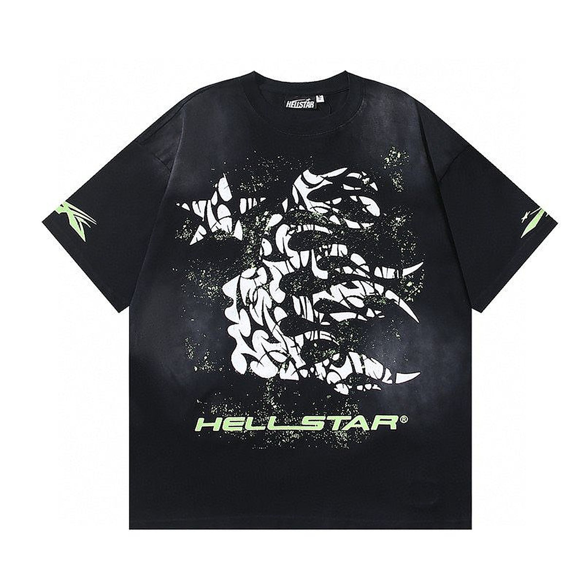 Hellstar Flame Graphic T-Shirt - Black