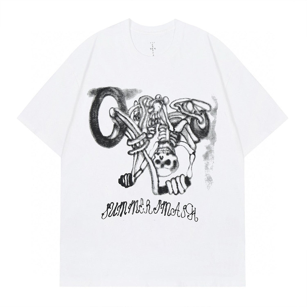 Cactus Jack Summer Smash Skeleton T-Shirt - White