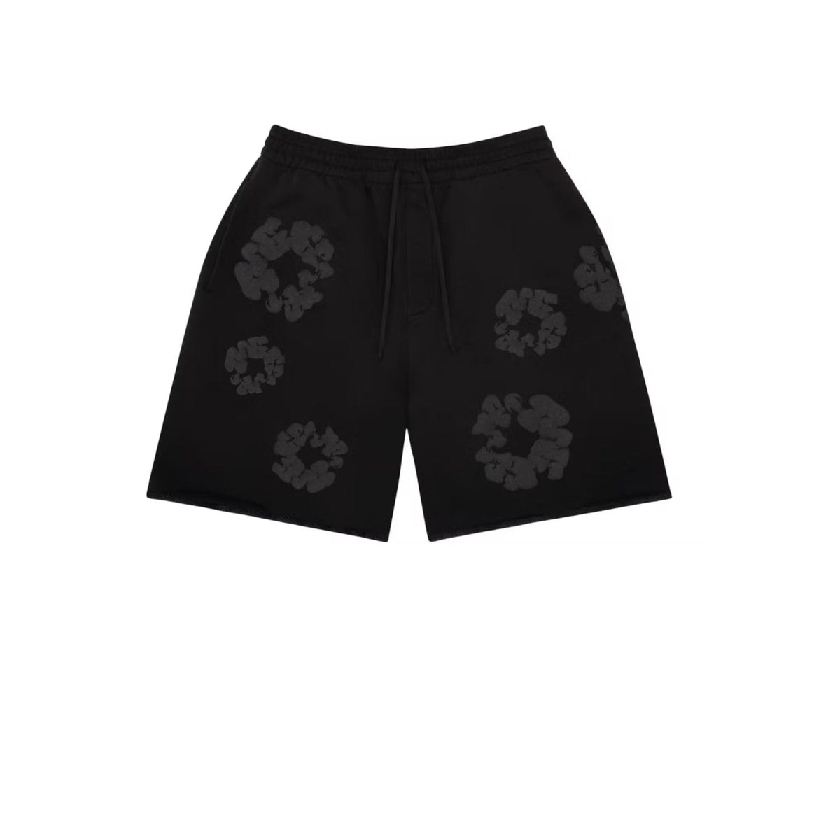 Denim Tears Cotton Wreath Sweatshorts - Black Tonal