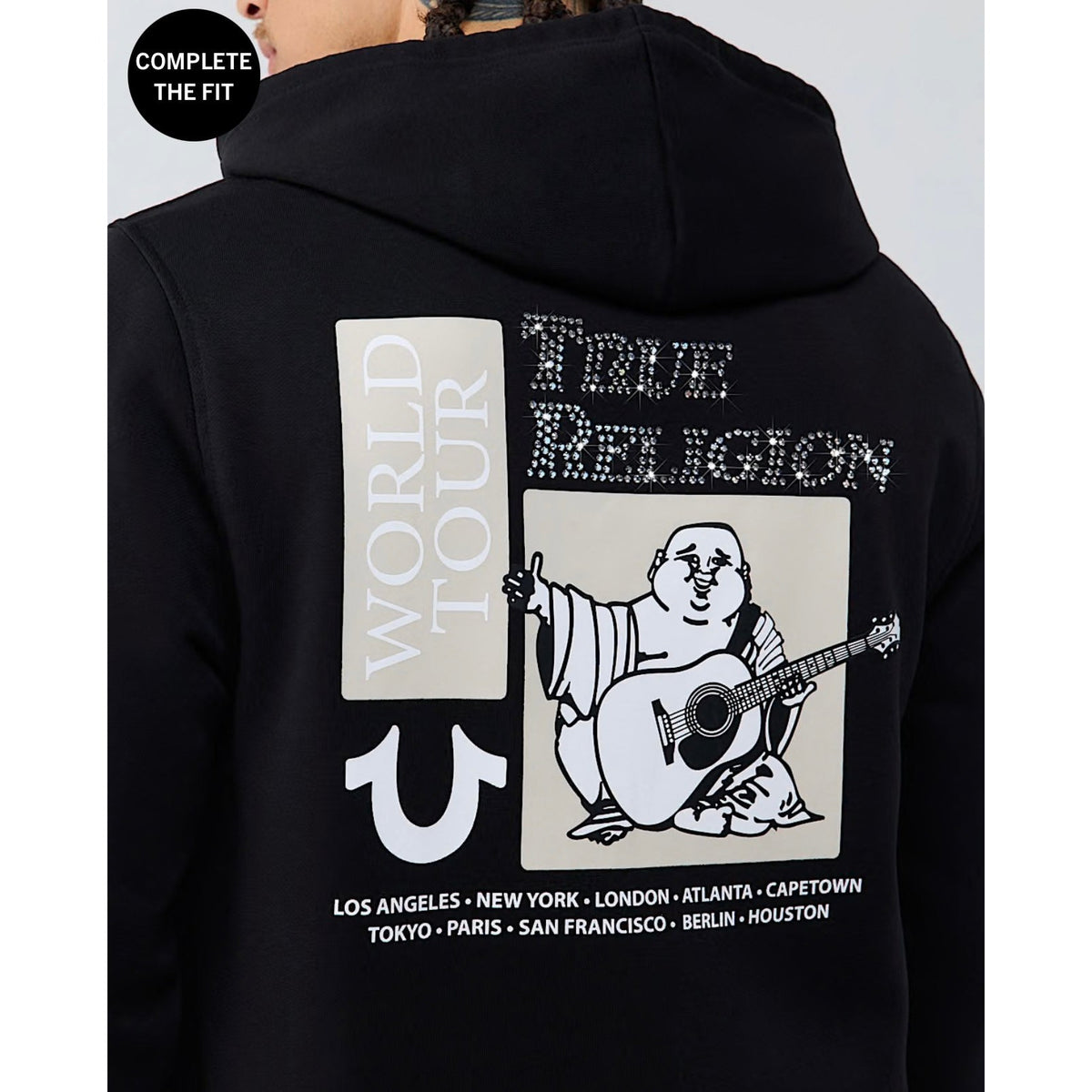 World Tour Rhinestone Zip Hoodie