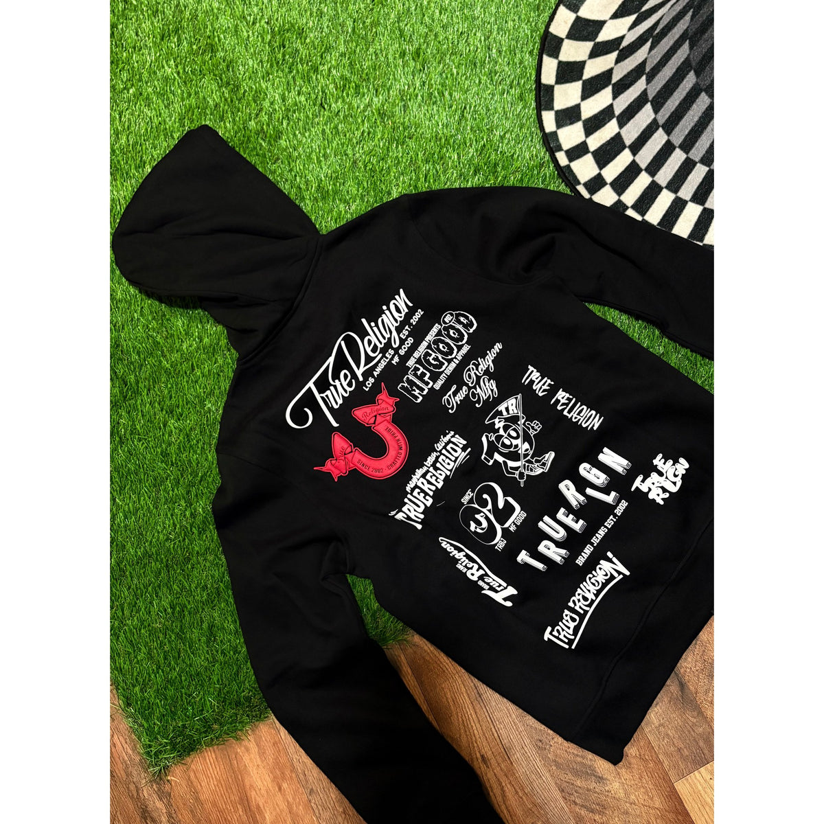 True Religion World Tour Logo Zip Hoodie