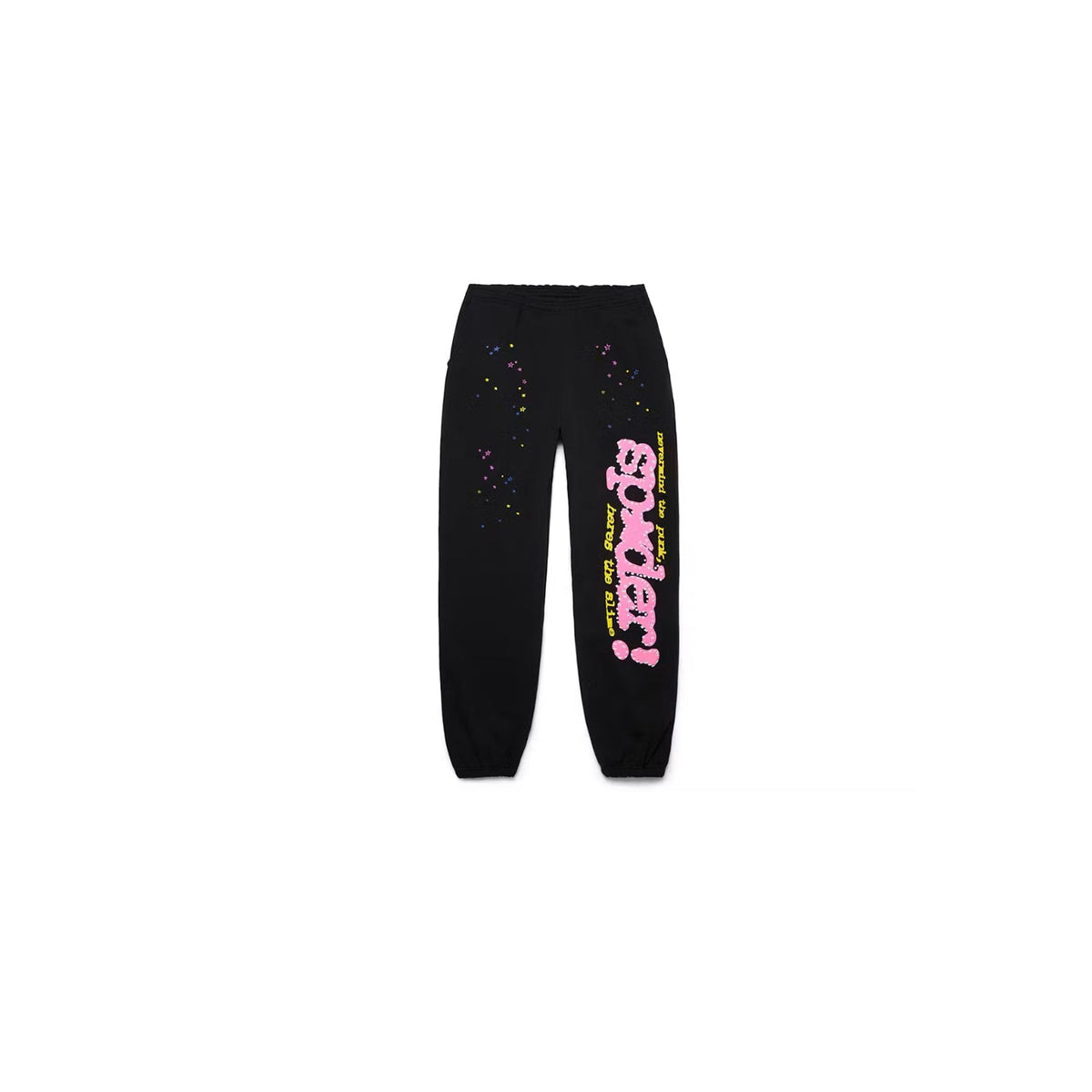 Sp5der Pink V2 Sweatpants - Black