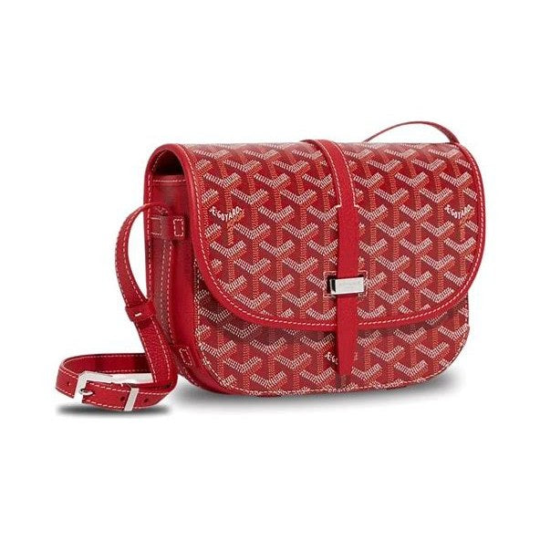Goyard Belvedere Crossbody Bag - Red Chevron