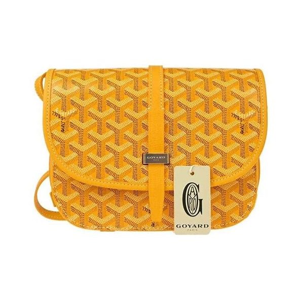 Goyard Belvedere Crossbody Bag - Yellow Chevron