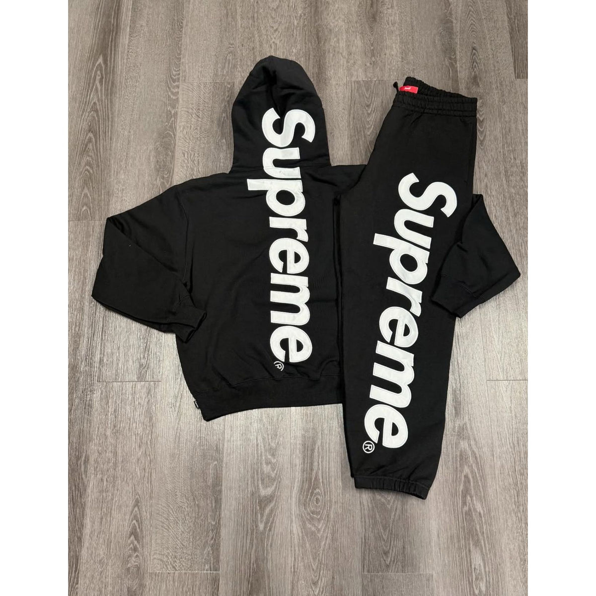 Supreme Hoodie & Sweatpant Set - Black