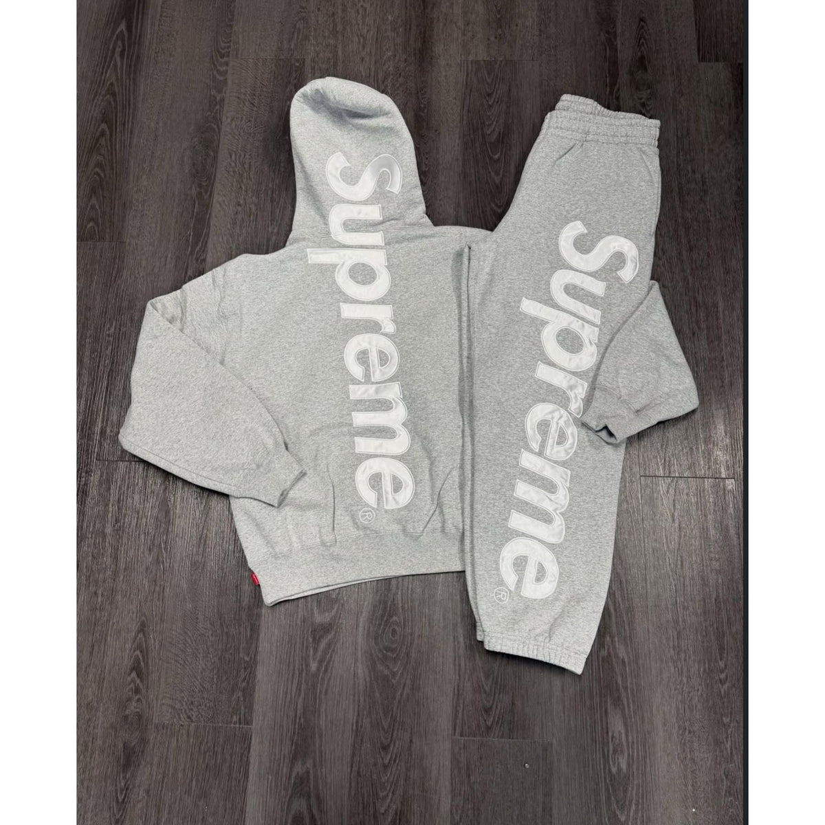 Supreme Hoodie & Sweatpant Set - Gray